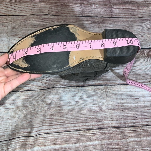 Vintage Acme Round Toe Grey Cowboy Boots Size 9D - Picture 10 of 16